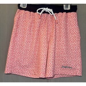 Ben Sherman Flowers floral board swim shorts red Blue mens size Small